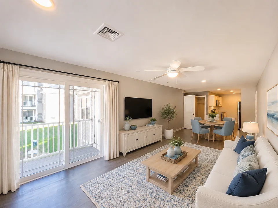 Open concept living room and kitchen layouts.