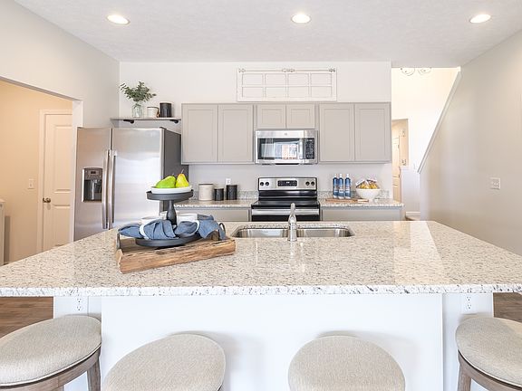 Convenient island for entertaining