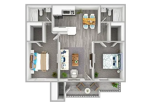 Floor plan 2x2-AR3