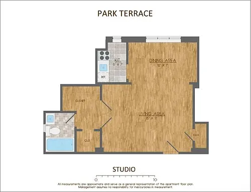 Floor plan STUDIO - S1A