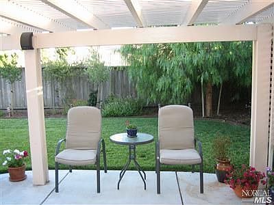 Relaxing rear patio