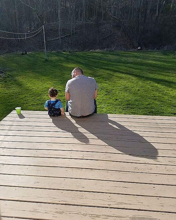deck, back yard