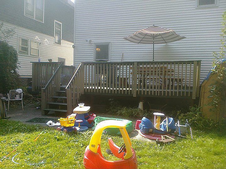 Freshly P\painted deck