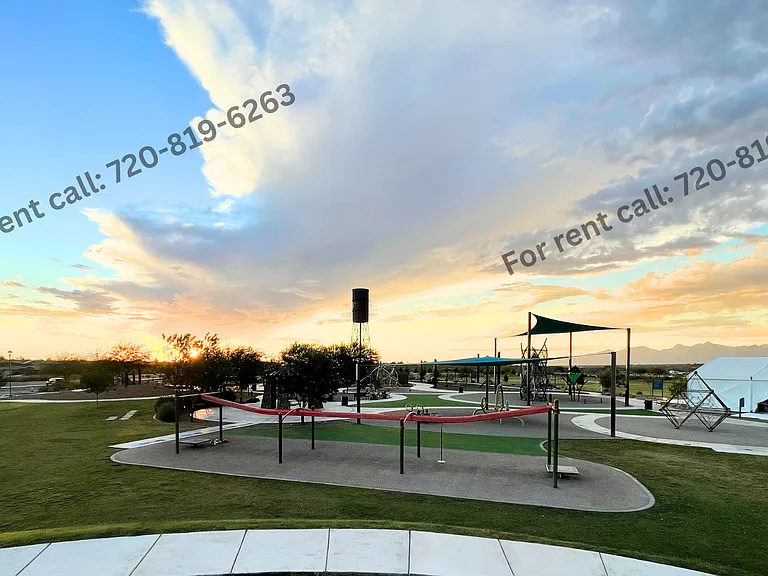 Neighborhood park with something for both kids and grown-ups