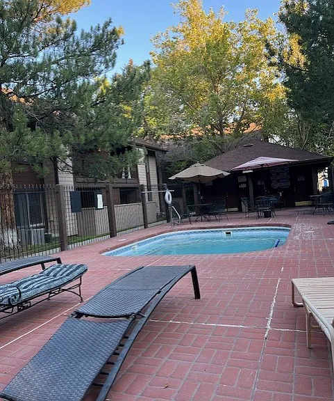 Pool in complex open Summer. (Gate locked for residents, no lifeguard on duty).
