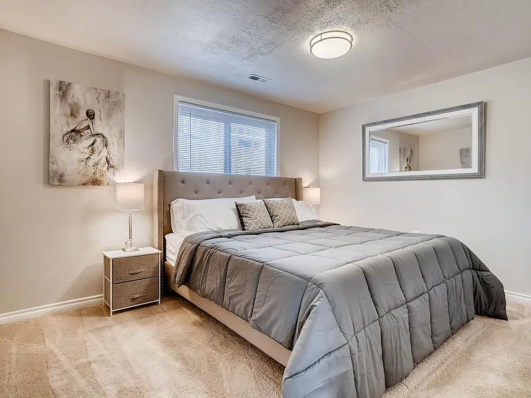 4th bedroom downstairs with King Size Bed