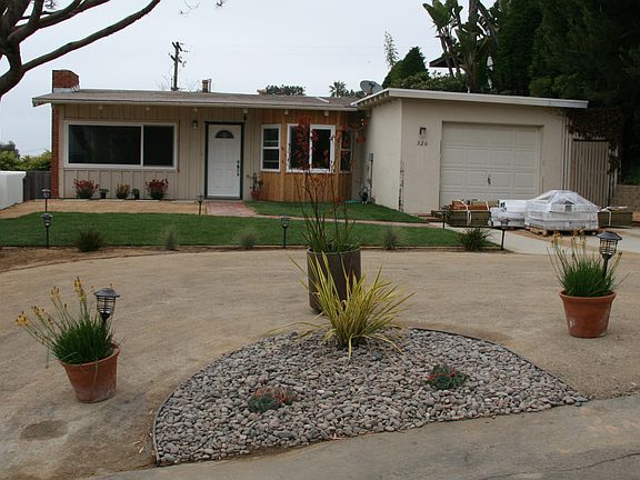 Front of house before paint