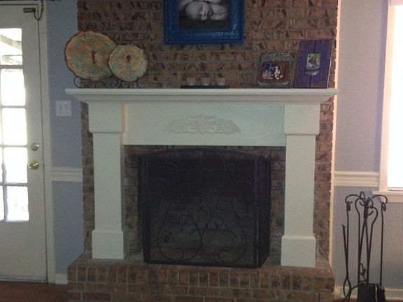 Wood fireplace