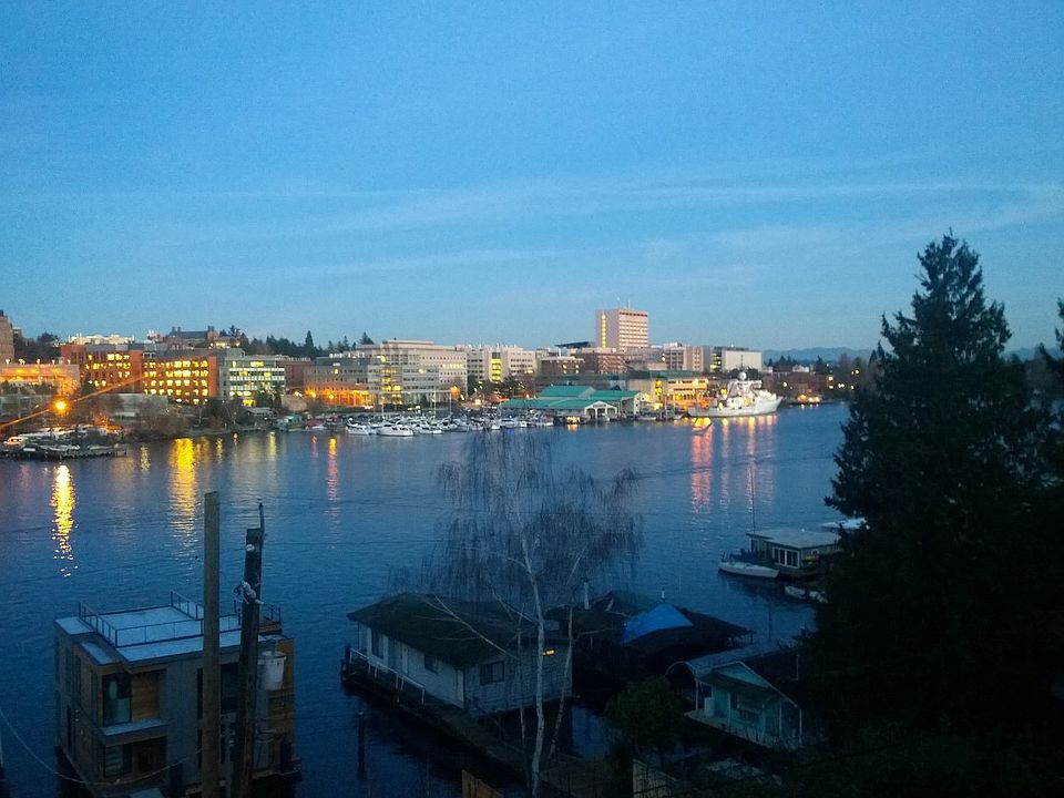 View at dusk