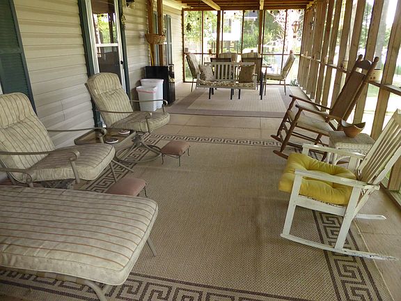 Relax on the screened porch