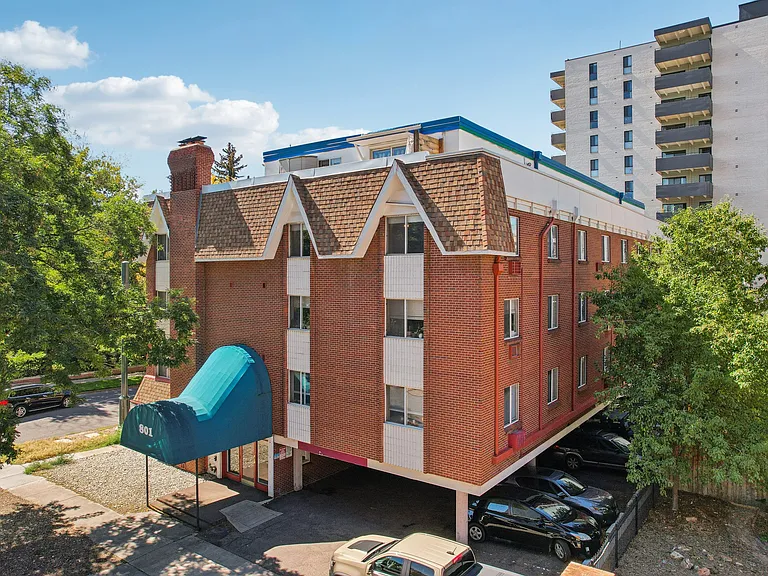 Front of building, aerial