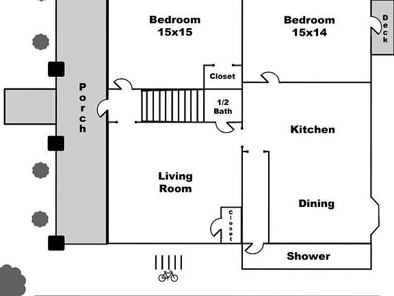 main floor/ kit. is 21X15, Liv. is 16X16