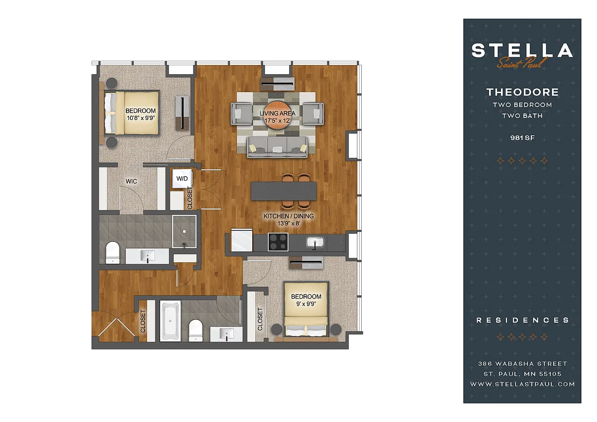 Floor plan Theodore