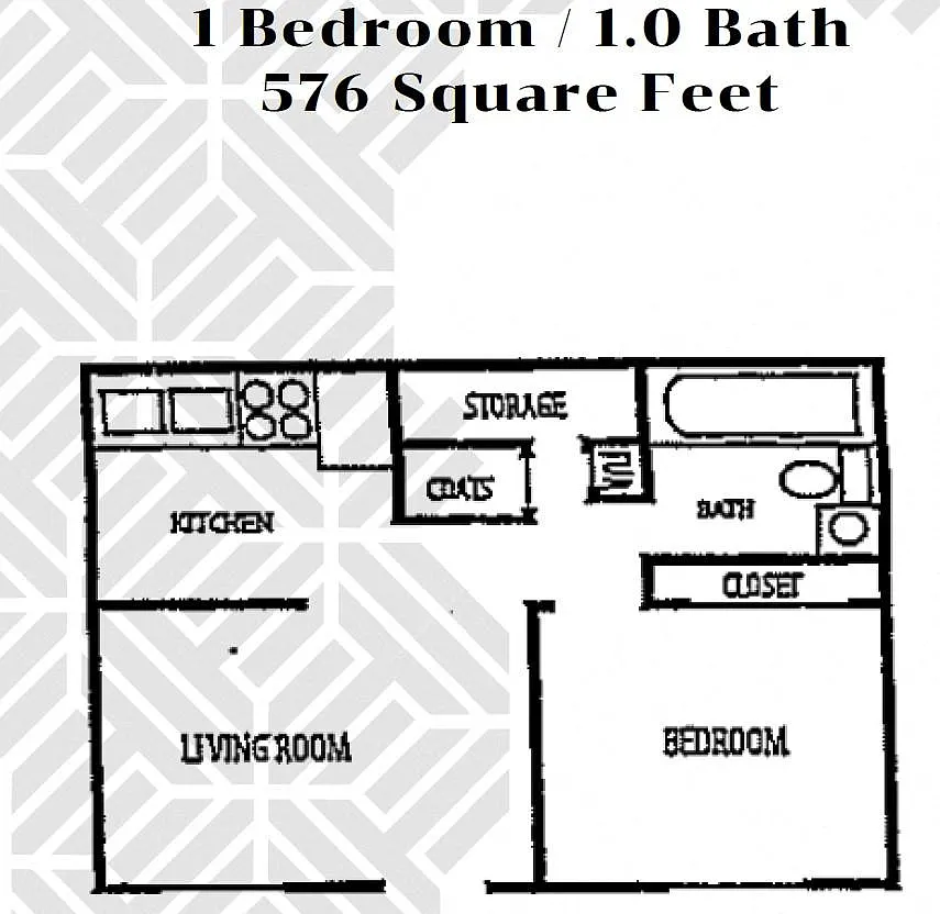 Floor plan One Bedroom