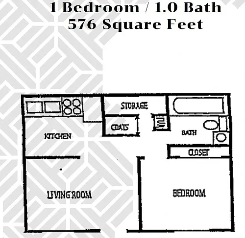 Floor plan One Bedroom