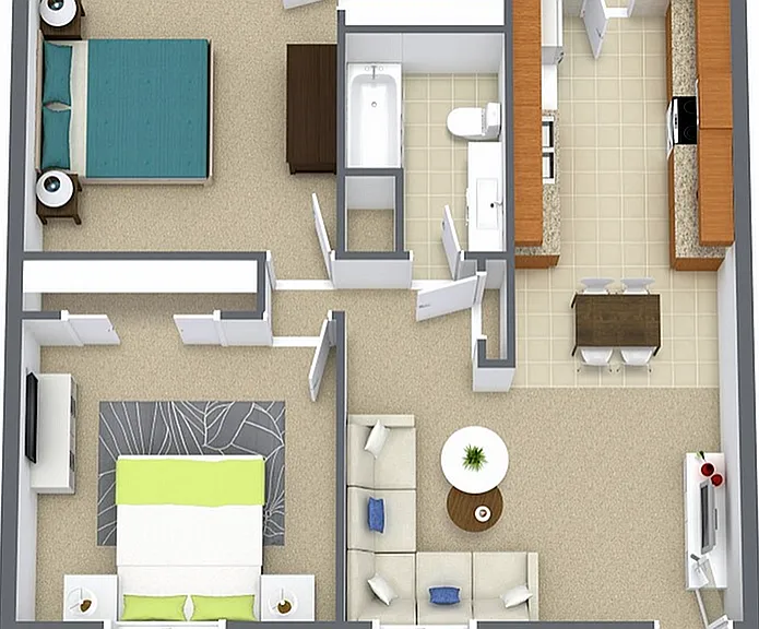 Cypress Bend - 2 Bedroom 1 Bathroom Cypress Bend - 2 Bedroom 1 Bathroom