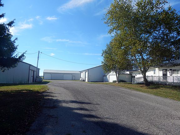 Outbuildings view from drive