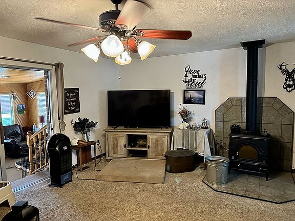 Living Area with Woodstove