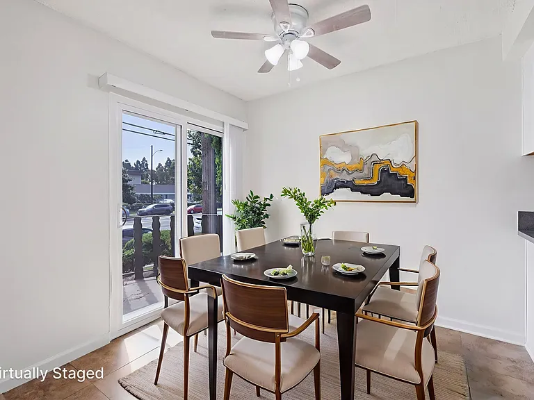 Sunny dining area
