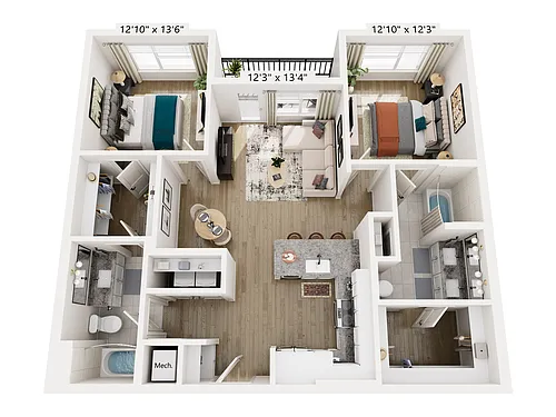 Floor plan B1