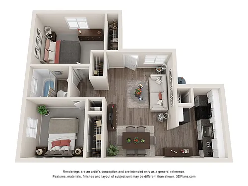 Floor plan Two Bedroom