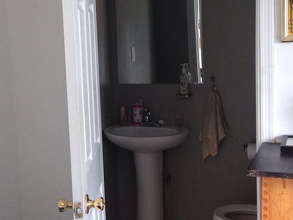 Powder room off kitchen