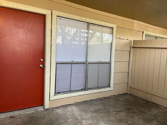 Private Patio with a locked gate