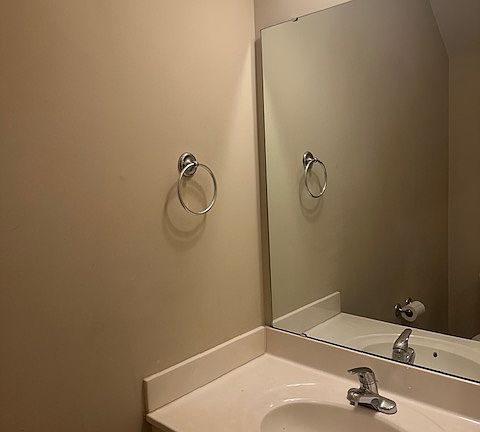 Half bathroom downstairs