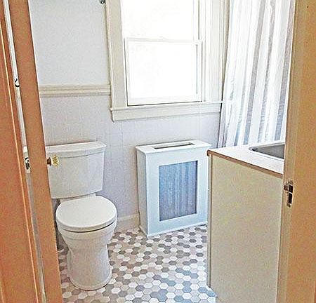 Newly renovated bathroom.