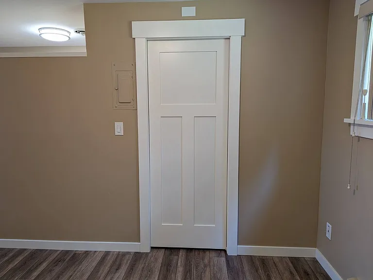 Door to bathroom