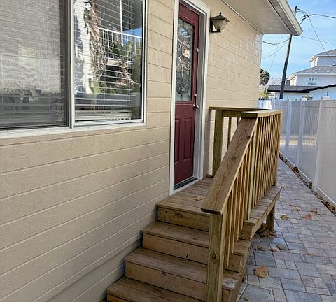 Back porch and patio