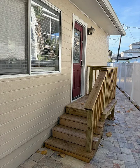 Back porch and patio