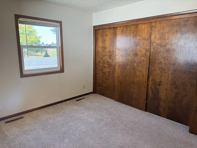 Bedroom with large closet