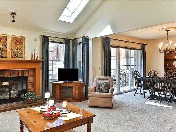 The great room opens to the dining room for fabulous entertaining flow