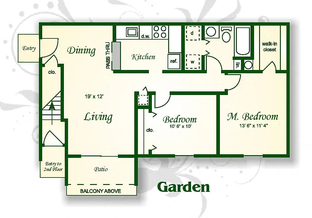 Floor plan The Cedar Garden
