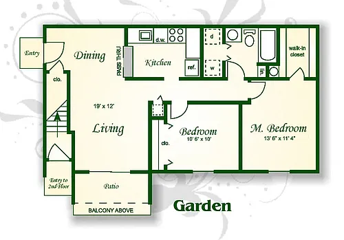 Floor plan The Cedar Garden