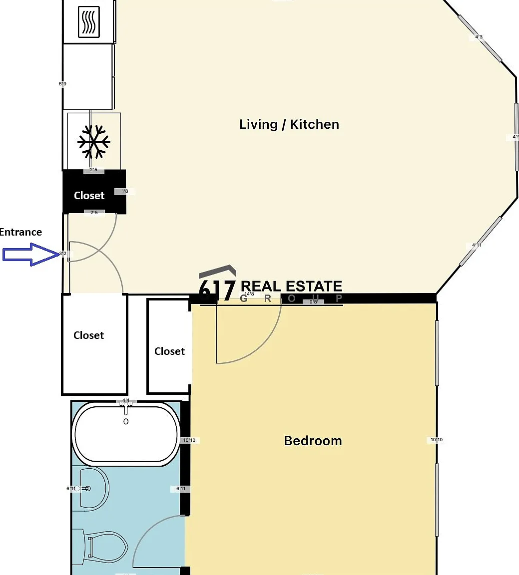 1 bed, 500 sqft, $2,300 — Photo 4