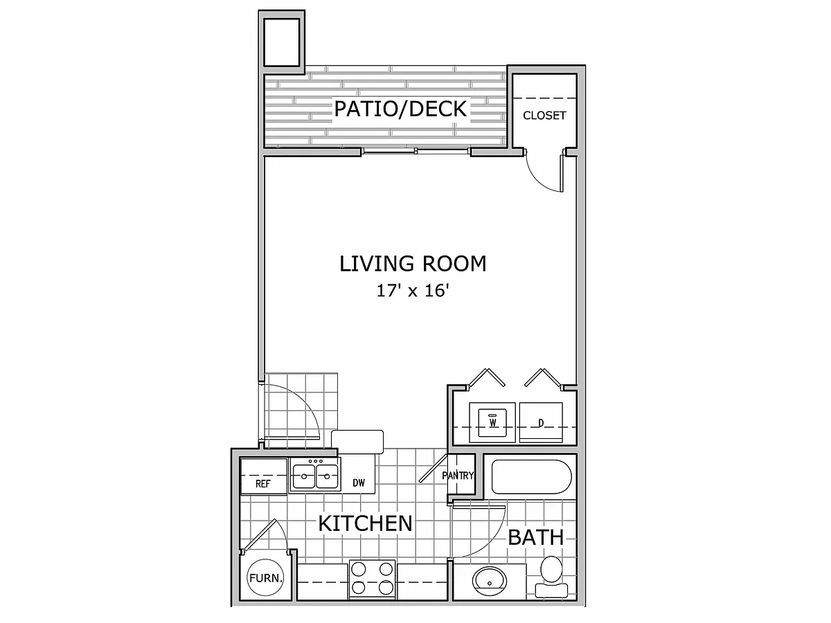 Floor plan Studio