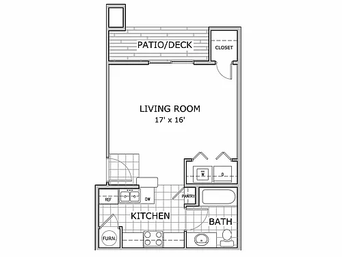 Floor plan Studio