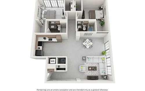 Floor plan The Ponce (A1)