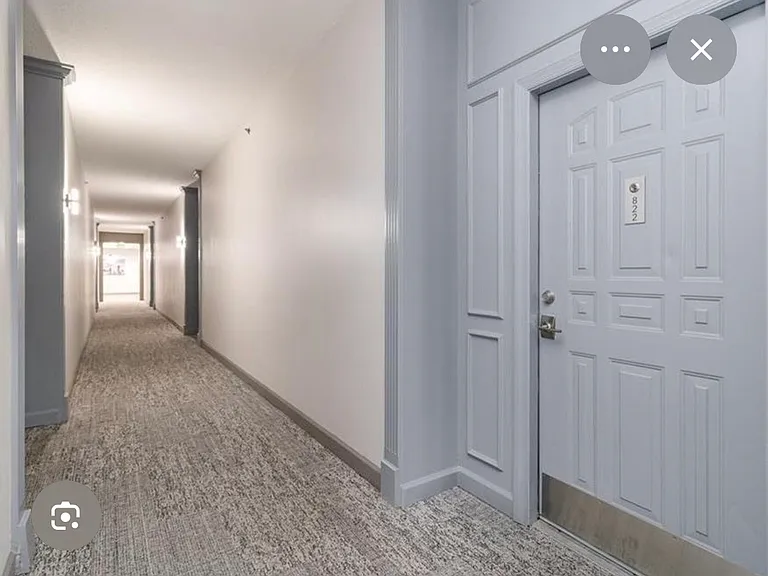 Front door and hallway