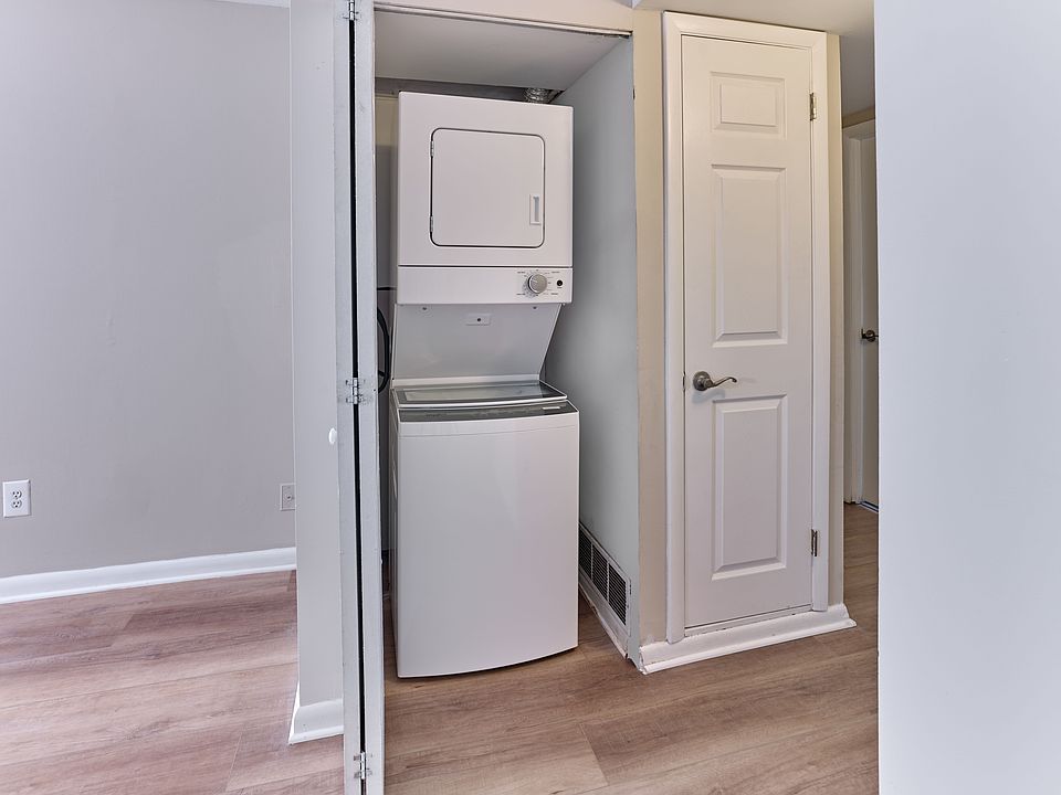 Enjoy the convenience of an in-home stackable washer and dryer at Village Square.