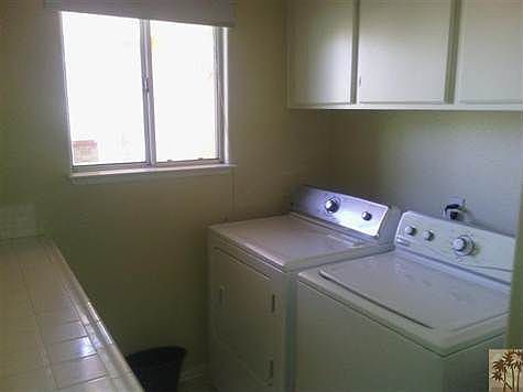 Indoor laundry area