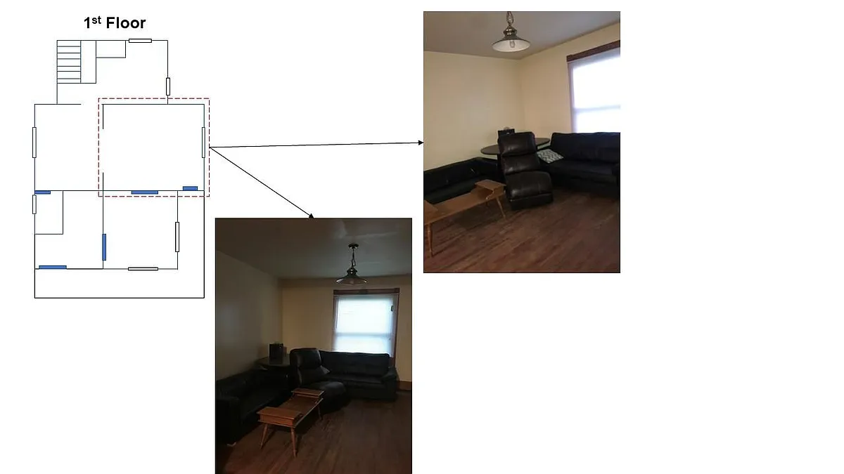 Living Room - 535 Walnut St
