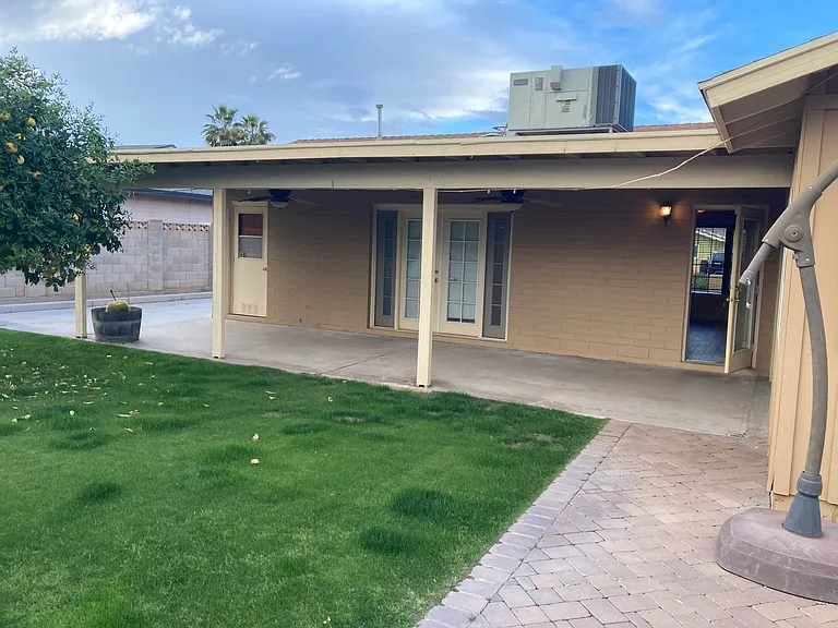 Another view of back patio