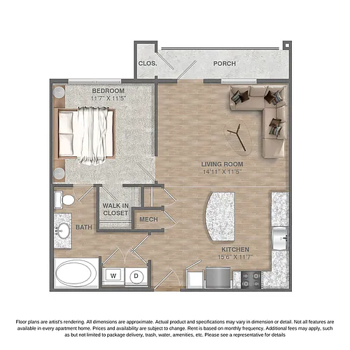 Floor plan Bell Rock