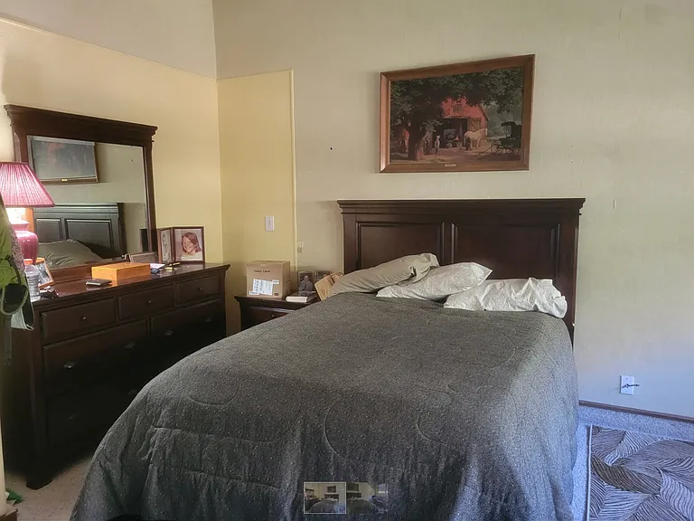 You supply your own linens etc. Furnished bedroom