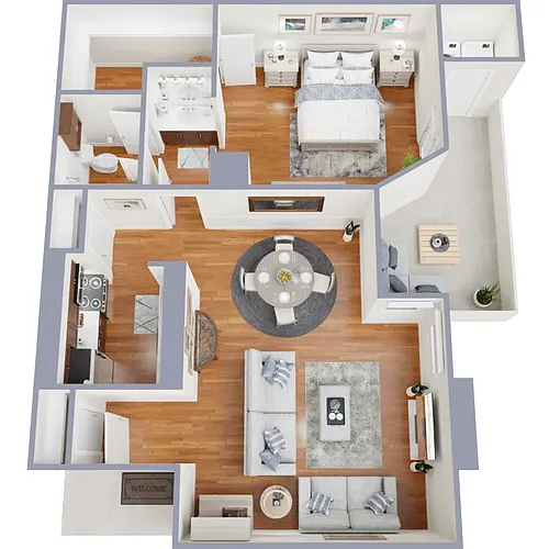 Floor plan 1X1