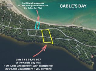 Lots 56 & 57 Cables Bay, Beaver Island, MI 49782