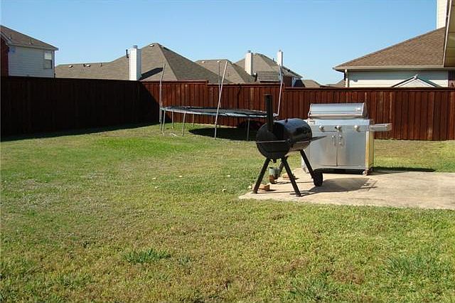 Oversized backyard